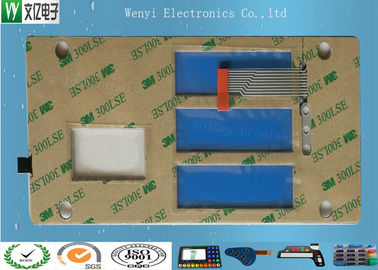 Multi Layer Circuit Polydome Switch Control Panel klawiatury Cztery okna wyświetlacza Łatwe ściąganie paska