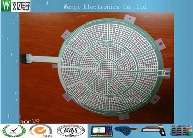 Okrągły zielony izolować obwód giętki PET 0.125 Mm Srebrna pasta do druku sportowego Electronic Dart