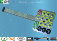 Wire Drawing Treatment Membranowy przełącznik metalowy Dome Mirror Effect Silver PC Overlay