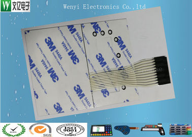 Membranowy panel dotykowy z przełącznikiem Polydome ze złączem Nicomatic, 3M9448 Adhesive